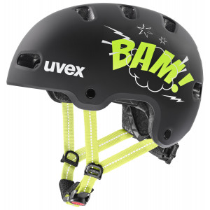 Ķivere Uvex kid 4 style bam black-lime matt