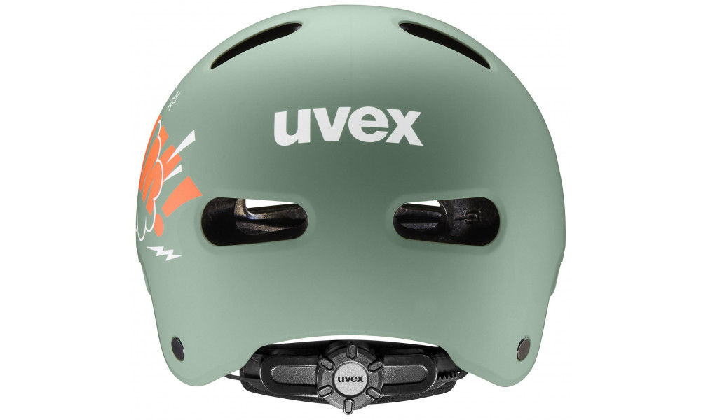 Ķivere Uvex kid 4 style bam moss green-papaya matt - 3