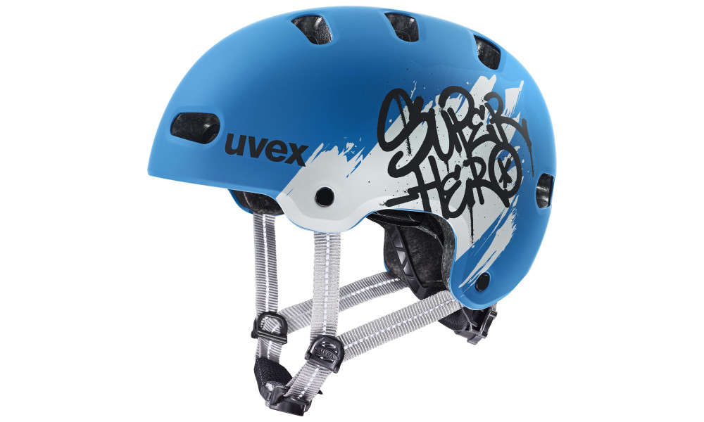 Ķivere Uvex kid 4 style super hero blue matt - 1