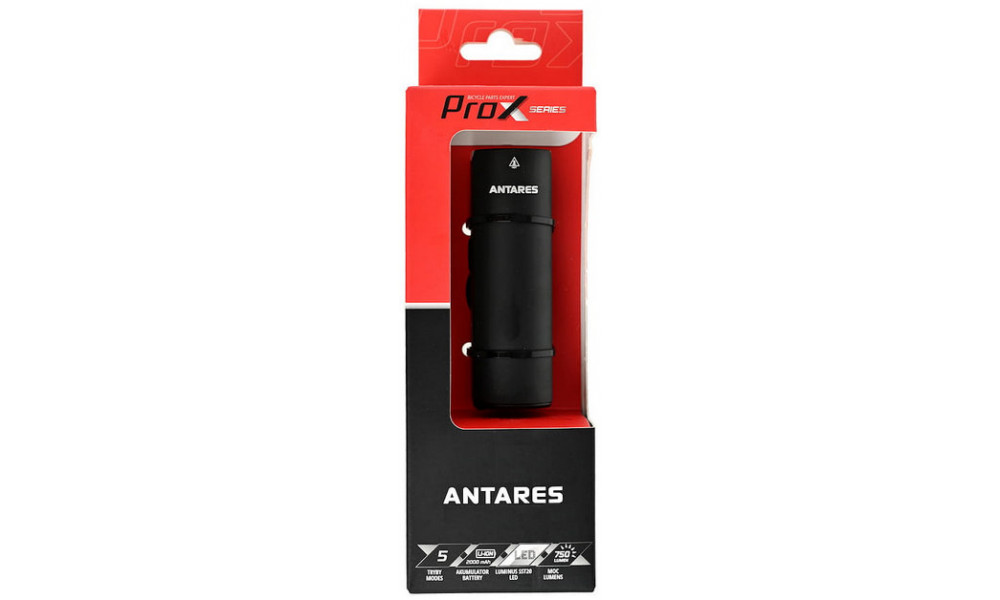 Priekšējais lukturis ProX Antares 750Lm Safe+Memory USB - 5