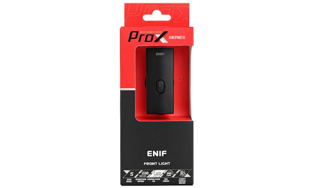 Priekšējais lukturis ProX Enif 350Lm Safe+Memory USB - 5