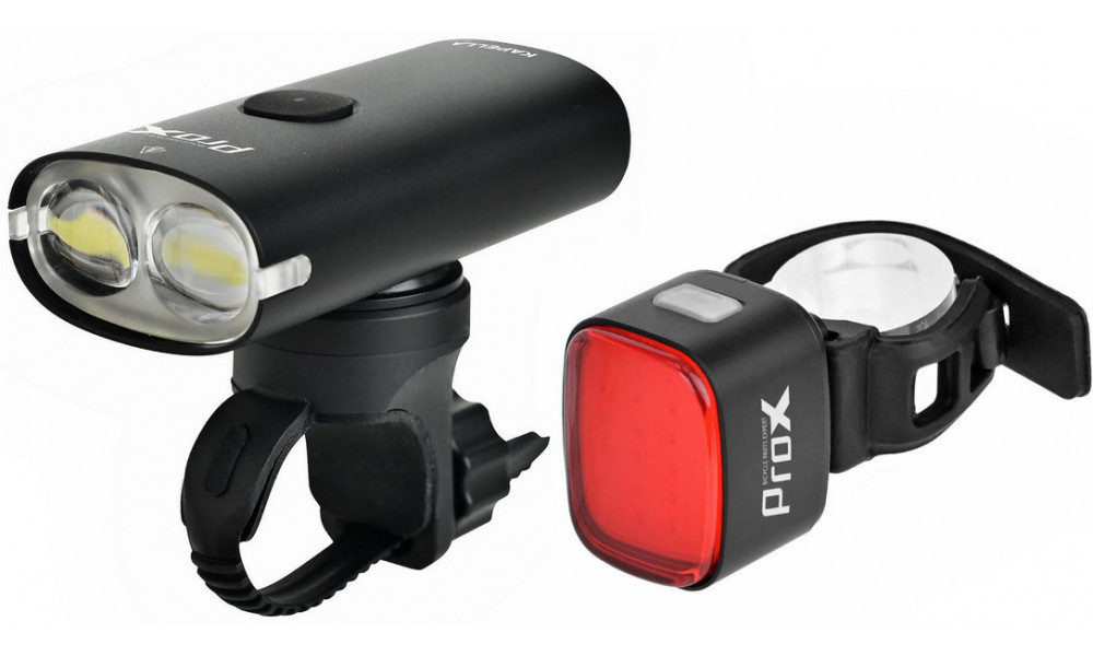 Apgaismojums komplekt ProX Kapella 1600Lm + Ara I 50Lm Powerbank Ring Safe+Memory USB - 1