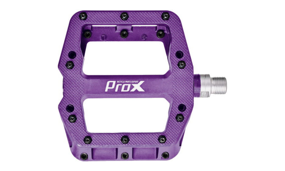 Pedāļi ProX Base Pro 26 plastic Pins axle Cr-Mo purple - 2