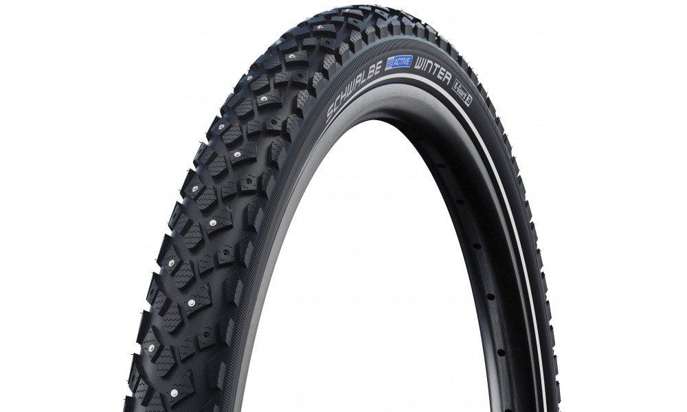 Riepa 28" Schwalbe Winter HS 396 Active Wired 30-622 Black-Reflex - 1
