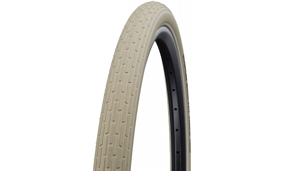 Riepa 26" Schwalbe Fat Frank HS 375 Active Wired 60-559 / 26x2.35 Creme-Reflex - 1