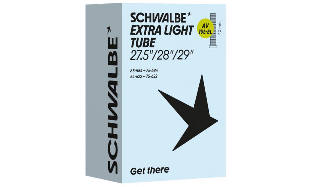 Kamera 29/27.5+" Schwalbe AV19L-EL 40mm Extra Light (54/75-584/622) - 1