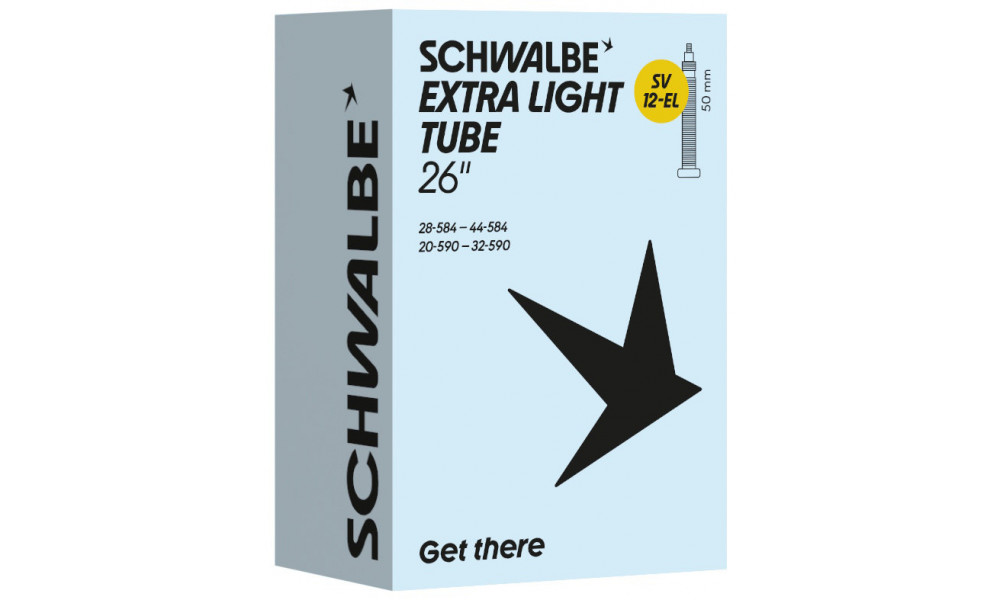 Kamera 26/27.5" Schwalbe SV12-EL 50mm Extra Light (28/44-584/590) - 1