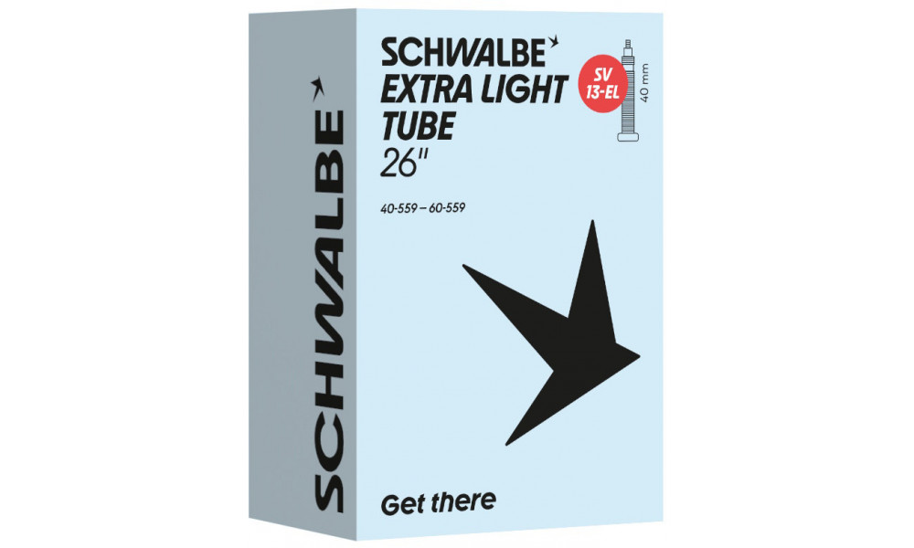 Kamera 26" Schwalbe SV13-EL 40mm Extra Light (40/60-559) - 1