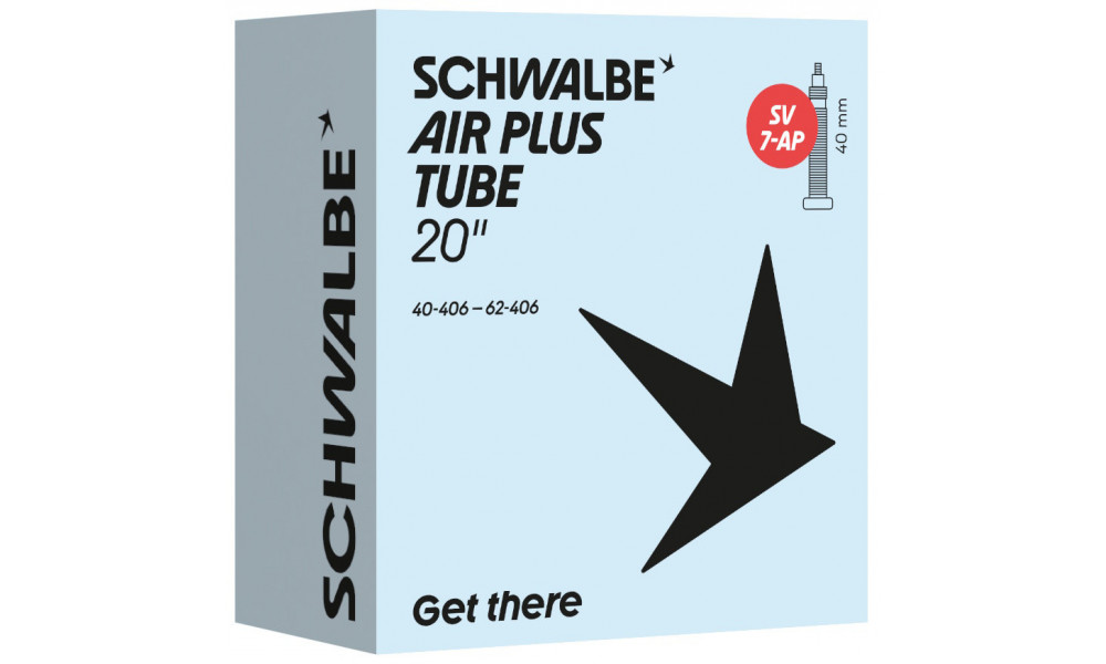 Kamera 20" Schwalbe SV7-AP 40mm Air Plus (40/62-406) - 1