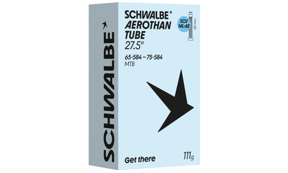 Kamera 27.5+" Schwalbe SCV14L-AE Aerothan 40mm (65/75-584) - 1