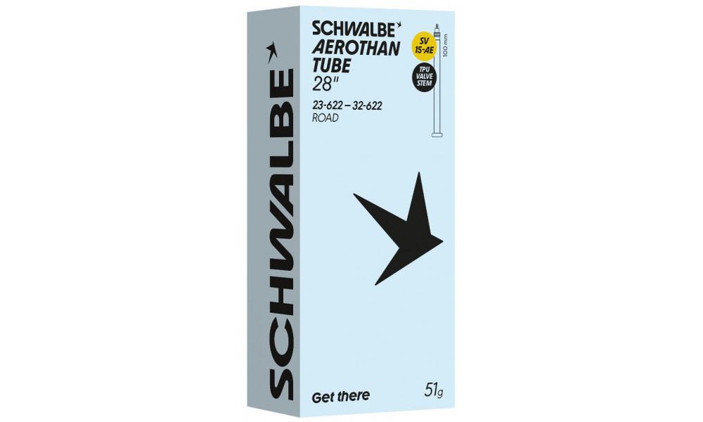 Kamera 28" Schwalbe SV15-AE Aerothan 100mm (23/32-622) - 1