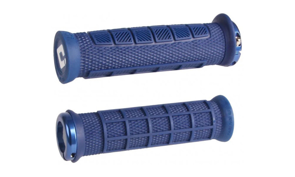 Stūres rokturi ODI Elite Pro V2.1 Lock On Navy Blue-Blue 