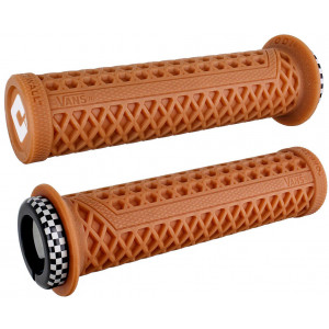 Stūres rokturi ODI Vans v2.1 Lock-On MTB 135mm White/Gum-Black Checker
