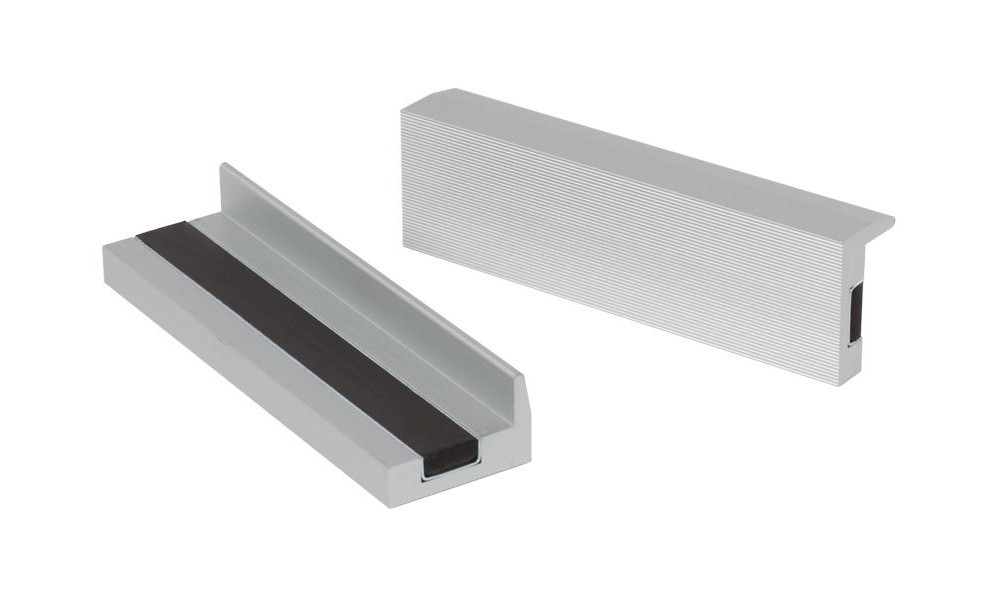 Instruments Cyclus Tools protective aluminum vice jaws finely grooved magnetic 100 mm 2 gab. (720317) 