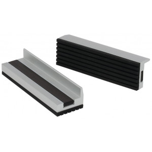 Instruments Cyclus Tools protective aluminum vice jaws goma finely grooved magnetic 100 mm 2 gab. (720349)