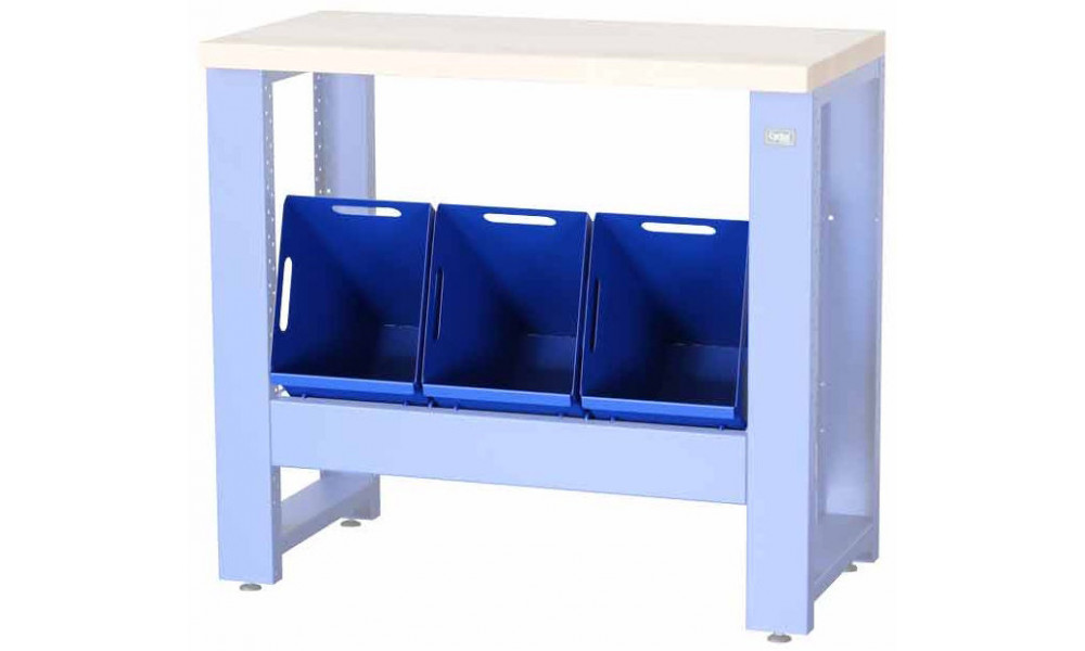 Darbnīcas galda daļa Cyclus Tools System 500 trash can 25L for workbench 720801 blue 3 gab. (720805) 