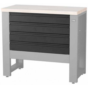 Darbnīcas galda daļa Cyclus Tools System 500 4 drawers for workbench 720851 anthracite (720853)