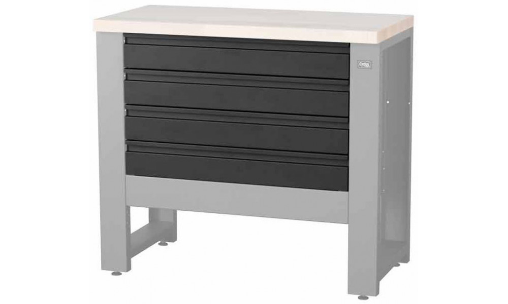 Darbnīcas galda daļa Cyclus Tools System 500 4 drawers for workbench 720851 anthracite (720853) 