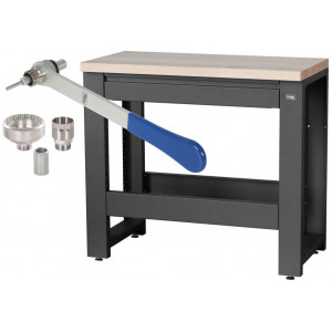 Darbnīcas galds Cyclus Tools Ronny System 500 3-piece 89 x 100 x 50 cm anthracite (720888)