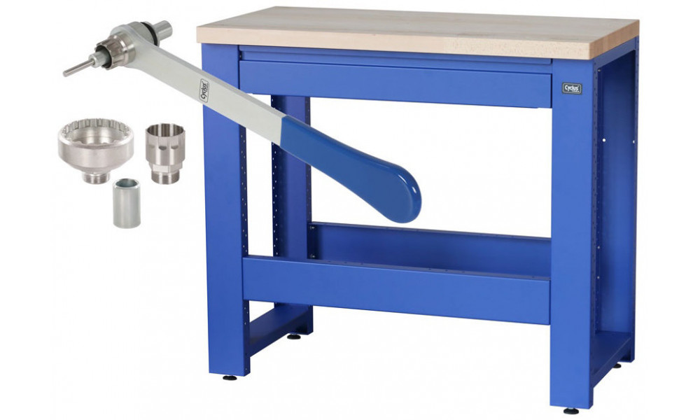 Darbnīcas galds Cyclus Tools Ronny System 500 3-piece 89 x 100 x 50 cm blue (720889) 