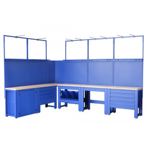 Darbnīcas galds Cyclus Tools Ralf System 500 37-piece 259 x 500 x 50 cm blue (720897)