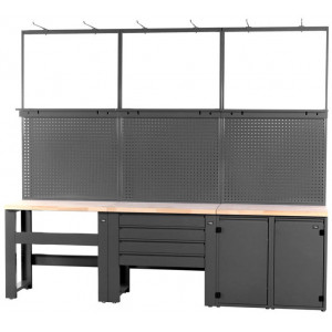 Darbnīcas galds Cyclus Tools Ingo System 500 20-piece 259 x 300 x 50 cm anthracite (720898)