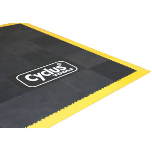 Darbnīcas grīdas flīzes Cyclus Tools Industry PVC 50 x 50 x 0.7 cm black 10 gab. (730031)