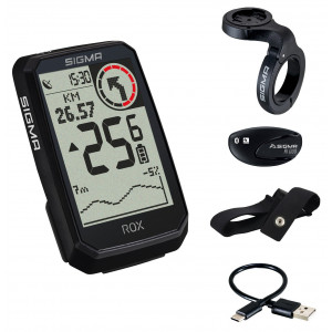 Velodators SIGMA ROX 4.0 Endurance GPS Black HR Set