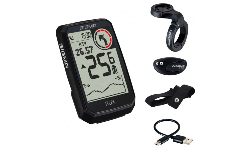 Velodators SIGMA ROX 4.0 Endurance GPS Black HR Set - 1