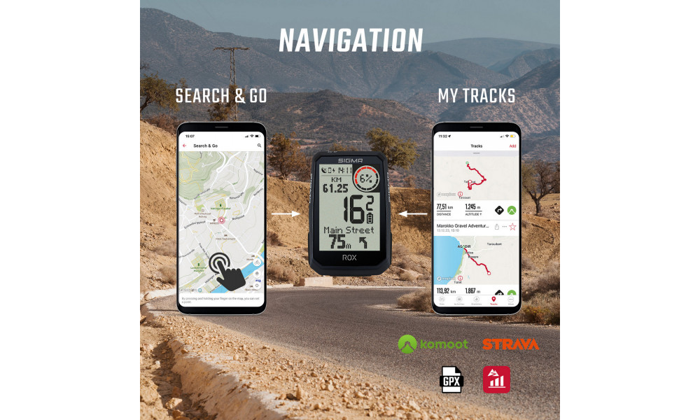 Velodators SIGMA ROX 4.0 Endurance GPS Black HR Set - 7