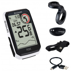 Velodators SIGMA ROX 4.0 Endurance GPS White HR Set
