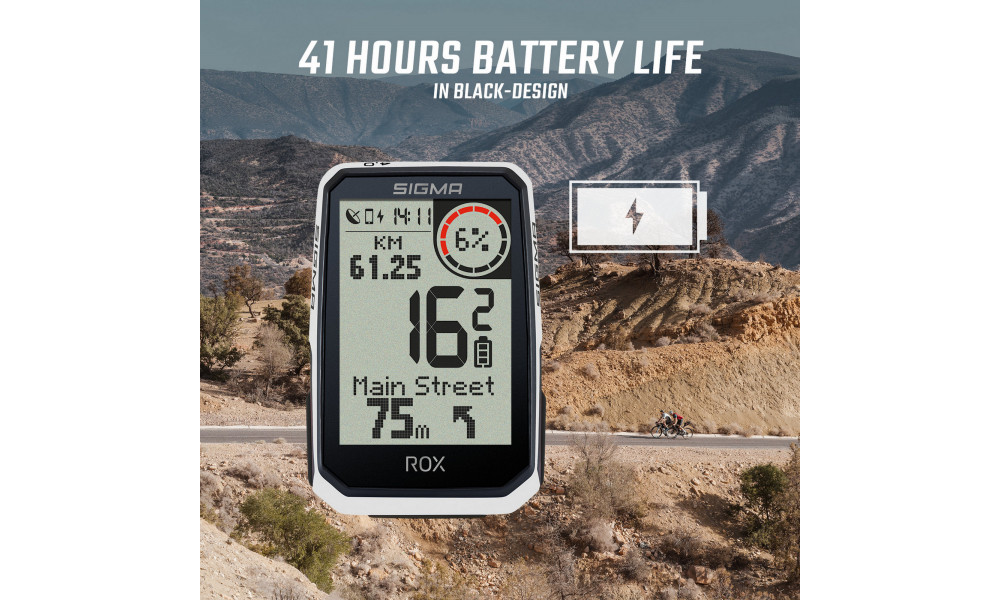 Velodators SIGMA ROX 4.0 Endurance GPS White HR Set - 5