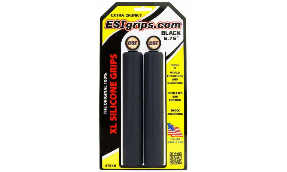 Stūres rokturi ESI Extra Chunky XL black - 2