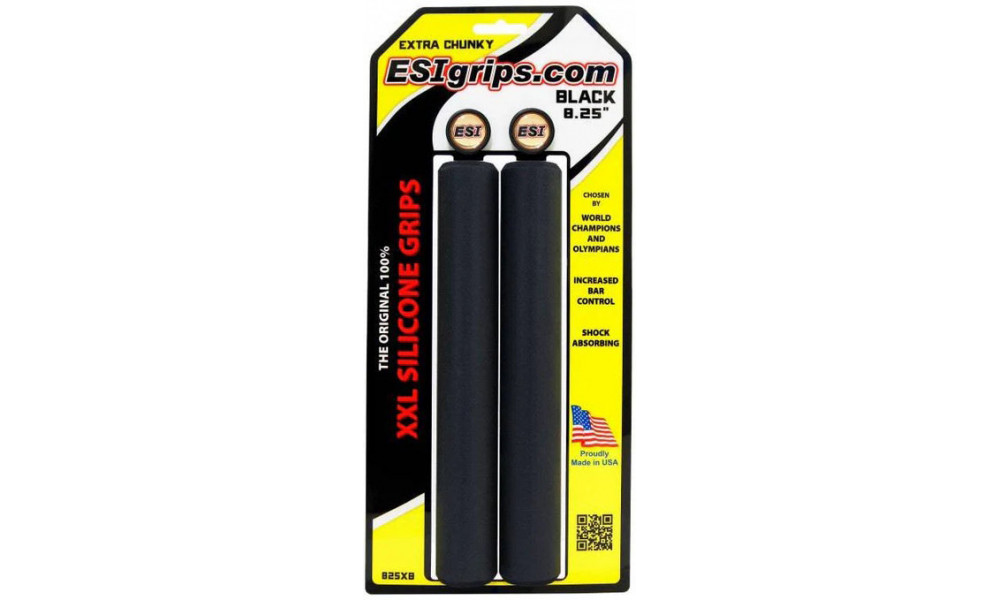Stūres rokturi ESI Extra Chunky XXL black - 2