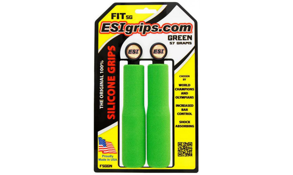 Stūres rokturi ESI FIT SG green 