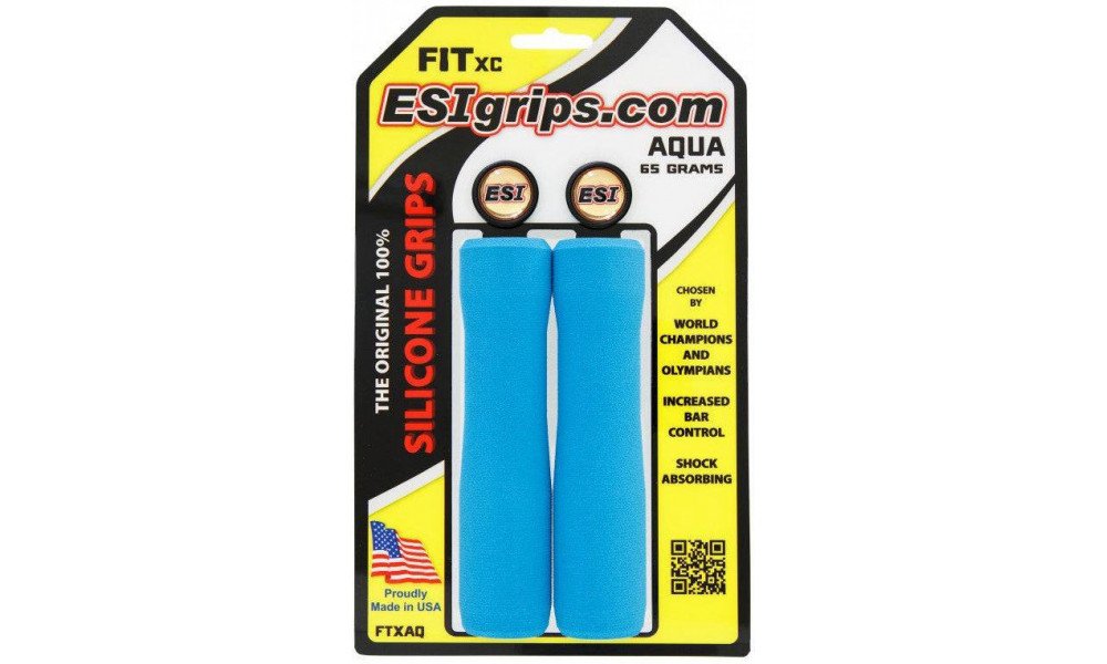 Stūres rokturi ESI FIT XC aqua 