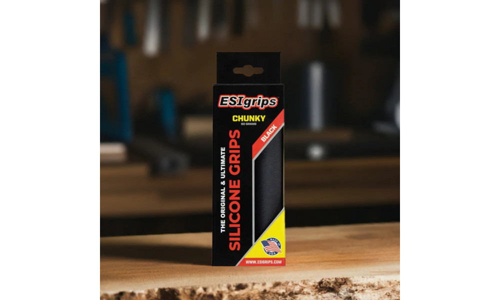 Stūres rokturi ESI Chunky black - 2