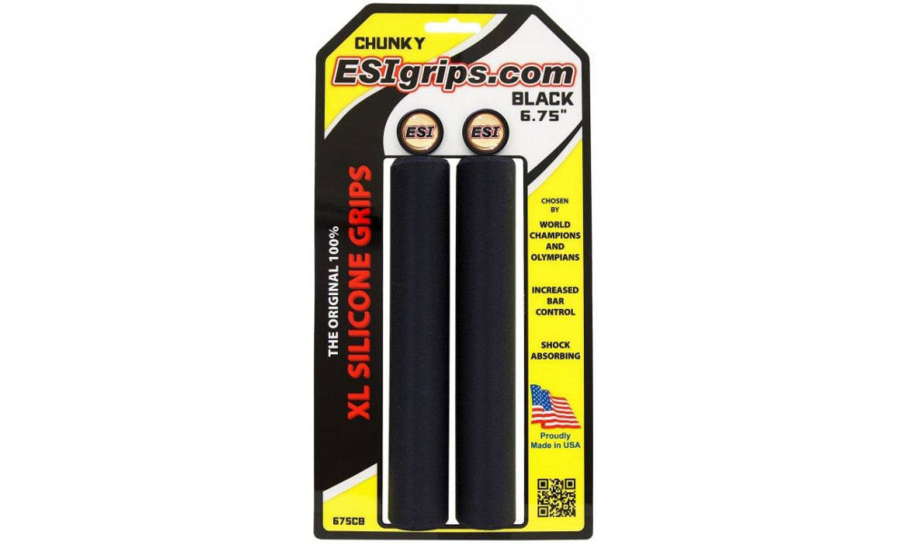 Stūres rokturi ESI Chunky XL black 