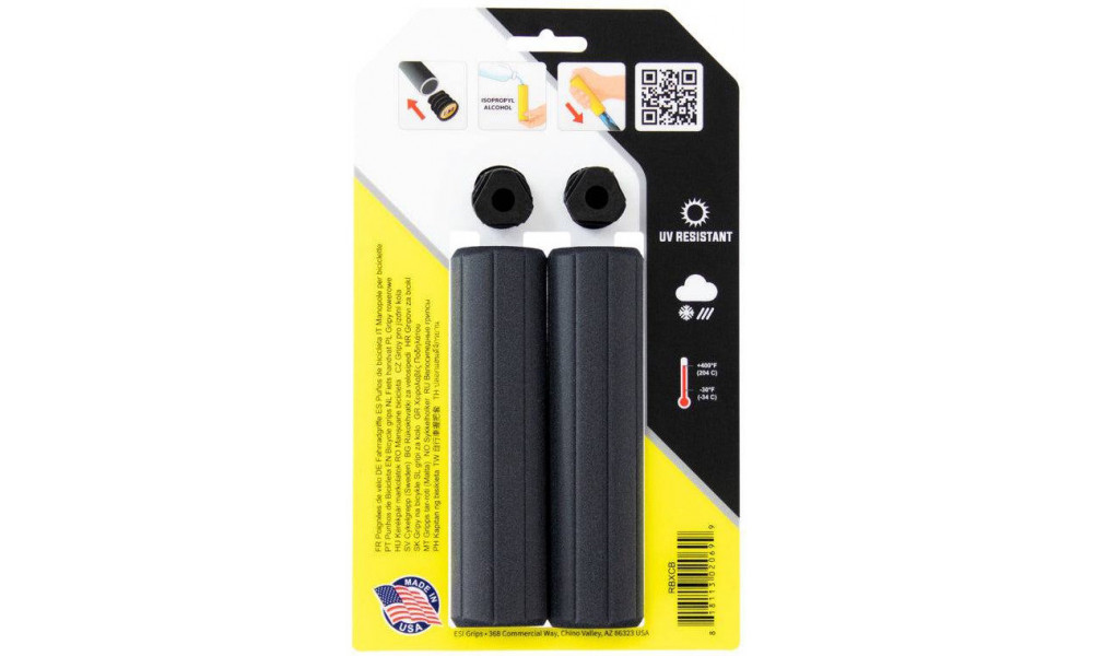 Stūres rokturi ESI Ribbed Extra Chunky black - 2