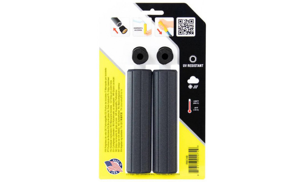 Stūres rokturi ESI Ribbed Chunky black - 2