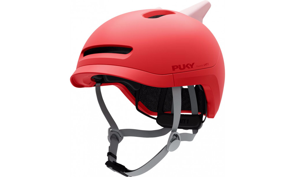 Velo ķivere PUKY Sparky Junior + lamp red - 1