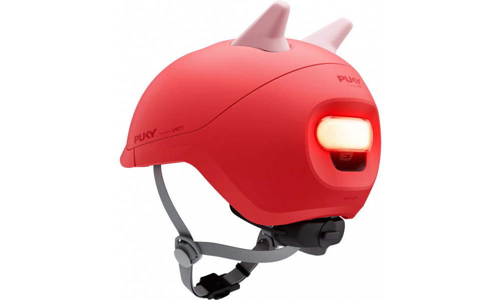 Velo ķivere PUKY Sparky Junior + lamp red - 2
