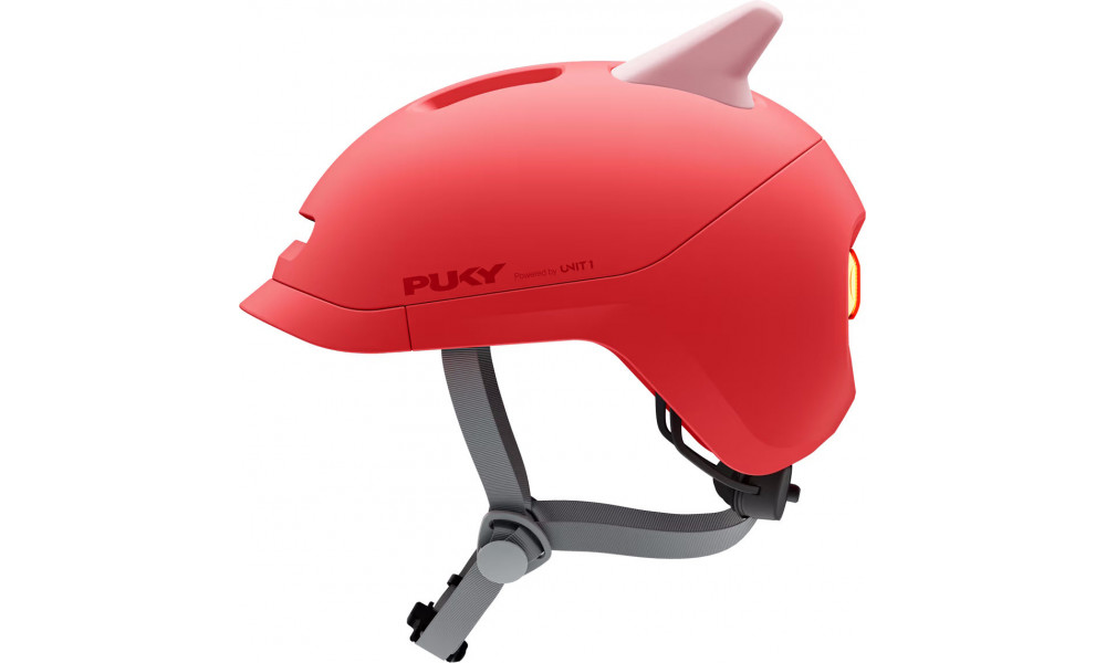 Velo ķivere PUKY Sparky Junior + lamp red - 4