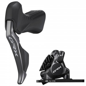 Priekšējās disku bremzes Shimano GRX Di2 ST-RX815(L) + BR-RX820 (F) hydraulic flat mount