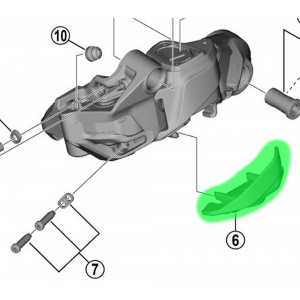 Baterijas turētājs Shimano RD-M8250/RD-M6250/RD-RX827