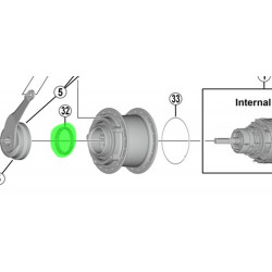 Gultnis Shimano Nexus SG-C3000-7C 3/16"x16