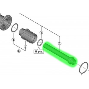 Aizmugurējās rumbas ass Shimano TIAGRA FH-MT400 142mm