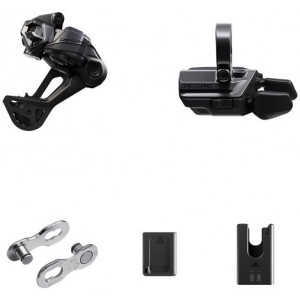 Transmisijas daļu atjaunināšanas komplekts Shimano DEORE Di2 RD-M6250 SGS + SW-M6250-R clamp 1x12-speed