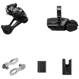 Transmisijas daļu atjaunināšanas komplekts Shimano XT Di2 RD-M8250 SGS + SW-M8250-R clamp 1x12-speed