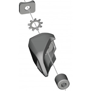 Pārnesumu pārslēdzēja roktura remonta komplekts Shimano SW-M9250-R Lever Y Unit